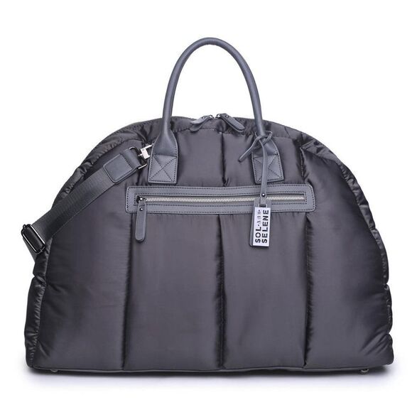 Sol And Selene Handbags - Sol and Selene Flying High Charcoal Travel Duffle Weekender Bag